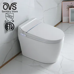 Ovs Cupc Etl Auto Flush One Piece Inteligente Bidé WC Banheiro Commodo S-Armadilha Cerâmica Inteligente Wc WC