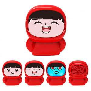2025 thiết kế mới khuôn mặt-thay đổi ROBOT Mini Bluetooth Loa Loa di động với hơi thở ánh sáng - Product Image 5