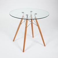 Prix d'usine ensemble de table basse en verre acrylique pieds ronds modernes en métal de luxe table centrale pour le salon