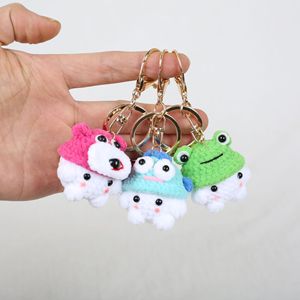 Llaveros de ganchillo, peluches tejidos, <span class=keywords><strong>amigurumi</strong></span>, muñecos de animales artísticos, llaveros, pequeños juguetes de peluche bonitos, regalo, <span class=keywords><strong>llavero</strong></span> de setas - Product Image 1