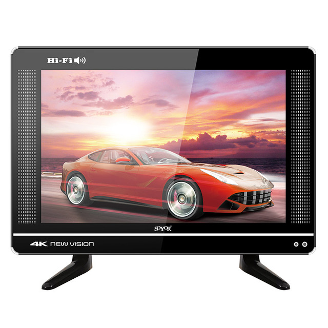 Double Glass High Brightness 19 22 24 Inch LED LCD TV Small Size Normal TV Music TV With Wall Mounted