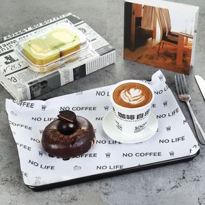 Disposable Greaseproof Virgin Wood Pulp <b>Tray</b> Paper Plate Liner Burger Wrapper Packaging Oil-Absorbing <b>Baking</b> Paper Custom Logo - Product Image 1