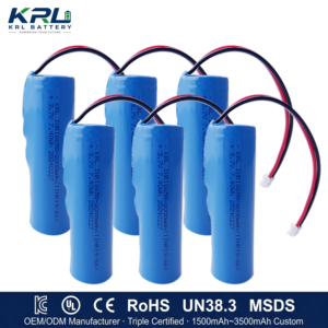 Batterie cylindrique rechargeable au lithium-ion 18650 2000mAh 3.7V certifiée KC UL CE, certifiée KC UL pour vélo électrique/trottinette électrique - Product Image 1