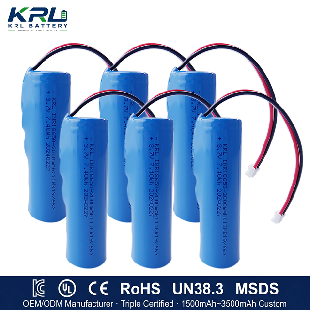 KC CE Certified 18650 2000mAh Cylindrical Lithium Ion Rechargeable Lfp Battery Cells for Talaria E-bike/E-scooter