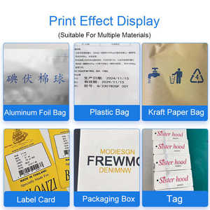Imprimante jet d'encre industrielle à écran tactile automatique pour le marquage des dates et des numéros de série sur les bouteilles, les cartons et les emballages de produits alimentaires, cosmétiques et boissons - Product Image 4