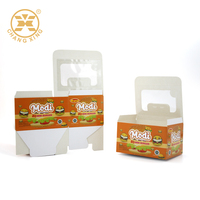 Venta al por mayor logotipo personalizado impreso plegable caja de cartón de azúcar de embalaje con ventana de plástico bajo precio MOQ cajas de papel
