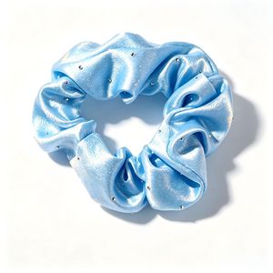 Chouchous en satin style coréen avec strass, élastiques à cheveux étoilés en diamant thermocollé pour femmes - Product Image 4