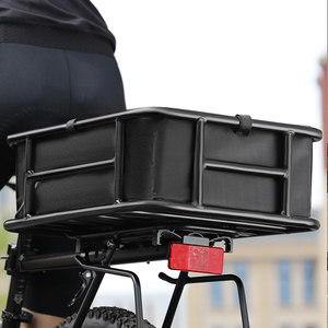 WEST BIKING <span class=keywords><strong>Cesta</strong></span> <span class=keywords><strong>trasera</strong></span> de carga para bicicleta de gran capacidad de aleación de aluminio de alta resistencia - Product Image 6