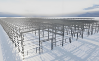 Immeubles d'appartements modernes à plusieurs étages en acier, structure préfabriquée en acier pour bureaux, ateliers, centres commerciaux