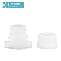 Bouchon à bec verseur pour sachet stand-up LW023 22mm à fente unique avec bouchon à vis pour jus, en plastique, vente chaude usine Chine