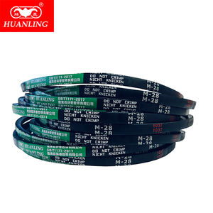 Tarım makineleri hava konveyörleri için yüksek yoğunluklu dayanıklı M28 klasik v-kayışı ısıya dayanıklı kauçuk zamanlama kemeri - Product Image 1