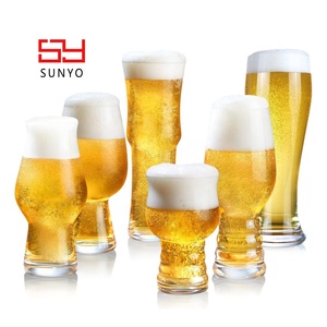 Juego de Vasos de Cerveza <span class=keywords><strong>IPA</strong></span> Pilsner Transparentes, Económicos y Profesionales, Hechos a Máquina, con Logotipo Personalizado y Embalaje al por Mayor - Product Image 1