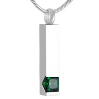 Colgante de Cremación para Niños, Diseño Clásico Ortodoxo en Forma de Cubo de Cristal, Acero Inoxidable, Ecológico, Duradero e Impermeable