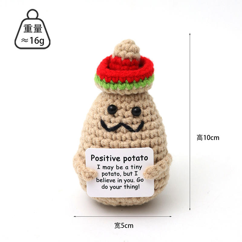 Tarjeta de P del sombrero rojo indio de la patata