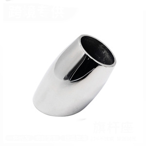 Base de tuyau en acier inoxydable 25 30 32 mm pour rampes de bateaux marins et accessoires d'auvents - Product Image 1
