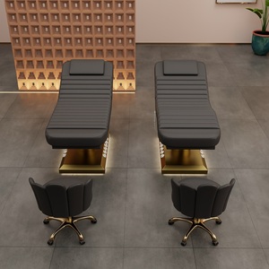 Luxury Modern Salon Furniture Electric Beige Beauty Bed Massage Table Esthetician's Love for Eyelash Tattoo Facial Spa Chair - Product Image 5