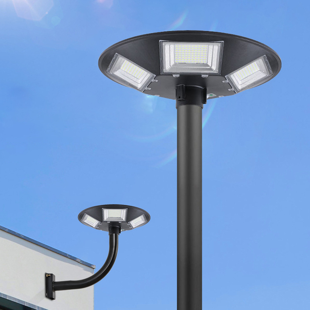 Energy Saving Outdoor Ip65 Landscape Lighting 300 400 500 Watts All in One UFO Solar Garden Lights