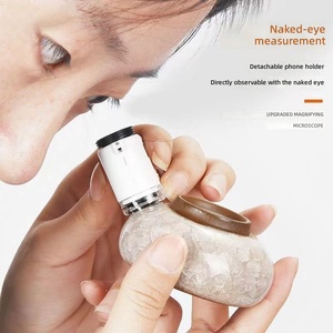 Loupe Microscopique HD 100x avec Éclairage pour Pièces Anciennes, Diamants, Anti-Contrefaçon, Code de Taille, Évaluation de Pierres Précieuses et de Jade - Product Image 4