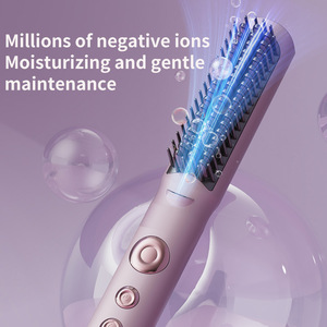 Cepillo Eléctrico Profesional 2 en 1 para Alisar y Rizar el Cabello con Cerámica, Iones Negativos y Aire Frío/Caliente al por Mayor - Product Image 4