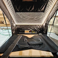 Tente de toit DrunkenXp 137cm X-Roof Pro avec bandes lumineuses LED complètes, forme diamant, pour le camping