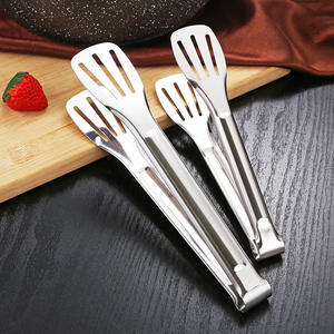 Stainless Steel BBQ Grilling <strong>Tongs</strong> for Salad <strong>Cake</strong> Dessert Serving Kitchenware Safe Food Clips - Product Image 2