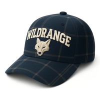 Gorras de Béisbol Oxford de 5 Paneles Estructuradas ODM OEM con Visera Curva, Logotipo Bordado Personalizado, Diseño de Leopardo, Puntos, Argyle, 100% Algodón, Deportivas