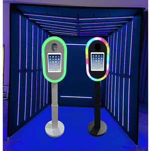 Boîtier de photomaton robuste pour iPad 10,2 pouces avec lumières LED multicolores pour la prise de vue vidéo TikTok - Product Image 1