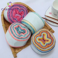 Wholesale Cotton Cake Yarn Ball rainbow Knitting Crochet Yarn Wool Yarn for Knitting