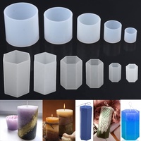 Molde de silicone listrado para velas, forma geométrica 3d de resina epóxi artesanal faça você mesmo para vela