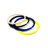 Cordes de tennis en polyester de 1,25 mm, 200 m, de bonne qualité, avec logo personnalisé, accessoires, cordes de badminton en nylon