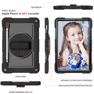 Étui robuste pour <span class=keywords><strong>tablette</strong></span> résistant aux chocs pour enfants avec support rotatif, <span class=keywords><strong>protection</strong></span> intégrale durable pour l'école et la salle de classe pour <span class=keywords><strong>Samsung</strong></span> Tab S8 11 <span class=keywords><strong>pouces</strong></span> - Product Image 3