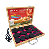 Ensemble de pierres chaudes électriques pour massage relaxant et apaisant à domicile