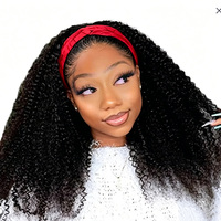 Super Double Drawn pour Cheveux Humains Bouclés Remy, Brun Clair, Longueur Maximale, Naturellement Respirant, Réaliste et Confortable pour Femme