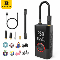 Pompe à air électrique sans fil BAIMEI, gonfleur de pneus de voiture rechargeable, numérique, portable pour voiture, SUV, fourgonnette, vente en gros OEM
