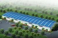 Almacén Prefabricado de Instalación Rápida, Galpón con Estructura Metálica, Hangar con Estructura de Acero en Forma de I en Venta