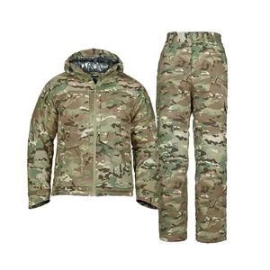 Jinteng Winter Heat Reflective Camouflage Outdoor Tactical Men's Cold-Proof Warm Wear-Resistant Cotton Clothing Quilted Suit