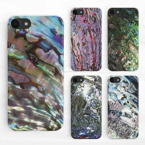 五颜六色的鲍鱼海贝壳手机硅胶案例封面