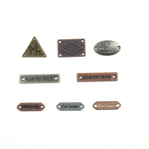 Metal Tags For Bags 2024 Custom Metal Logo Plate In Different Shape For Bags