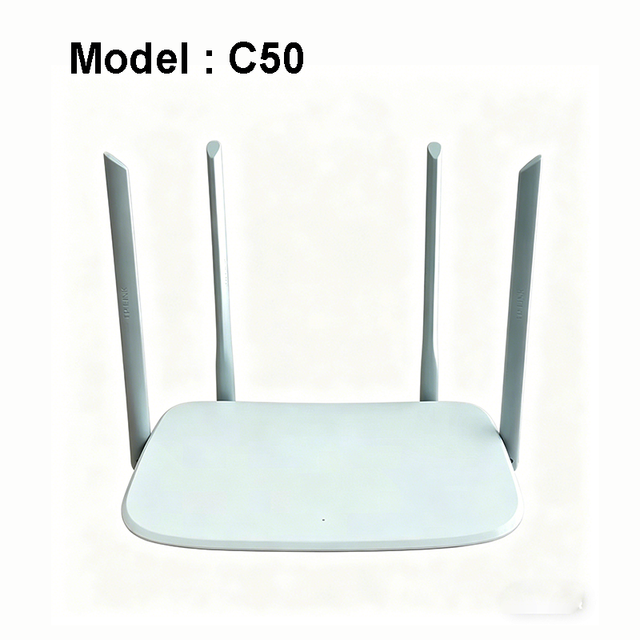 Pt  C50 Dual Band Wireless Router 2.4G 5G 5dBi 4 Antenna English Firmware Gigabit Ports AC1200M New Used Wifi Router