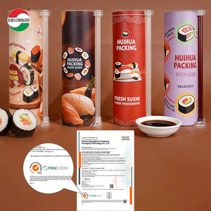 Maßgefertigte Umweltfreundliche Push-Pop-Papierröhren-Verpackung Biologisch Abbaubare Zylinder Lebensmittelechte Push-Up-<span class=keywords><strong>Sushi</strong></span>-Papierröhre - Product Image 2