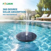 Panneau solaire PERC FOLDSUN haute efficacité 22,7 % 140 mm, fontaine flottante, protection UV, lamination PET, silicium monocristallin