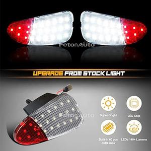 FetonAuto 2 Kleuren Ultra Heldere Kristal LED Deurpaneel Interieur Front Reflector Verlichting voor F150 Pickup F-250 2 Stuks/Set - Product Image 5