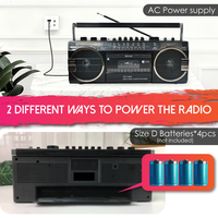 Px-149 Eletree Double 4 pistes pont de bande Mp3 Micro Audio stéréo Mini Lecteur Radio Cassette Cd magnétophone Lecteur Radio