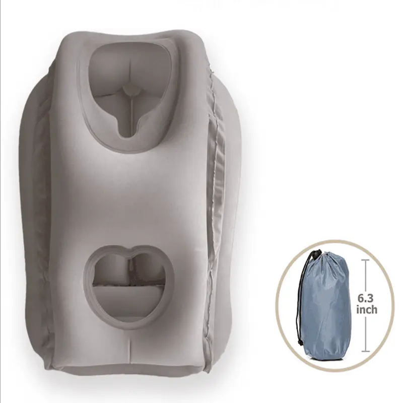 Almohada de aire de cuello para dormir, almohada inflable multifunción para avión y uso doméstico