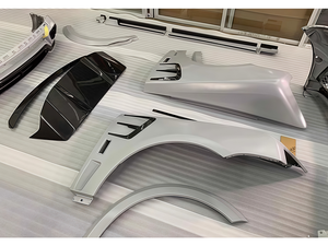 Kit de cuerpo ancho RT900 estilo B de fibra de carbono, parachoques delantero y trasero, faldones laterales y alerón trasero para Benz <span class=keywords><strong>AMG</strong></span> GT50 GT53 GT63S - Product Image 3