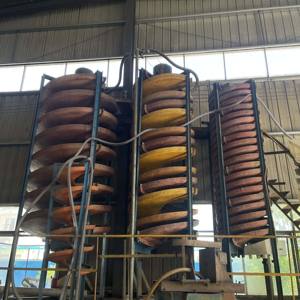 Séparateur par gravité à spirale en fibre de verre Pompe 4t/h Capacité Lavage du sable de silice Charbon Séparateur minéral Humphrey Marque GANDONG - Product Image 1