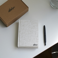 Agenda/Journal Premium à Pages Épaisses Non Daté avec Logo Personnalisé, Suivi des Habitudes, Carnet Hebdomadaire et Mensuel avec Boîte d'Emballage