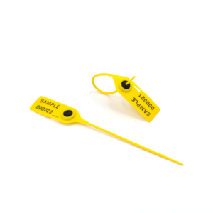 Оптовые индивидуальные пластиковые пломбы с отрывной лентой для машинного использования, одноразовые, с номерами, из ПП+металла, прочность 120Н - Product Image 5