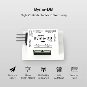 Controlador de Vuelo Radiolink Byme-DB Personalizado con Giroscopio Integrado para Mini Avión de Papel <span class=keywords><strong>RC</strong></span> de Ala Fija - Product Image 1