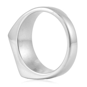 Yunnique Stainless Steel Geometric <b>Ring</b> Unisex Minimalist Design Smooth Cube Shape Multi-color Jewelry Gift - Product Image 3